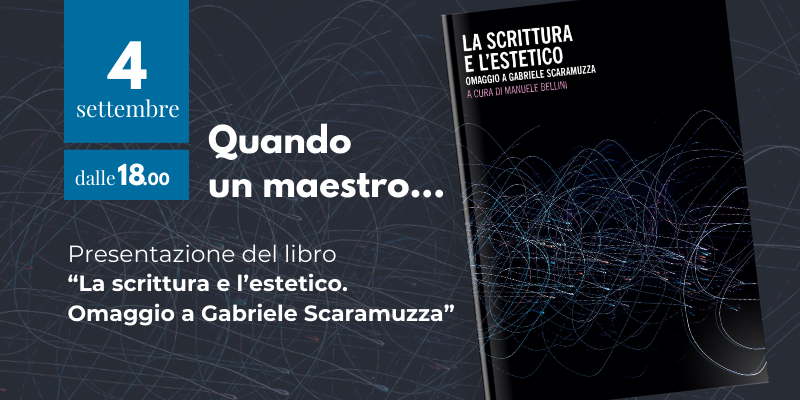 mercoledì 4 settembre h.18,00 "Quando un maestro....